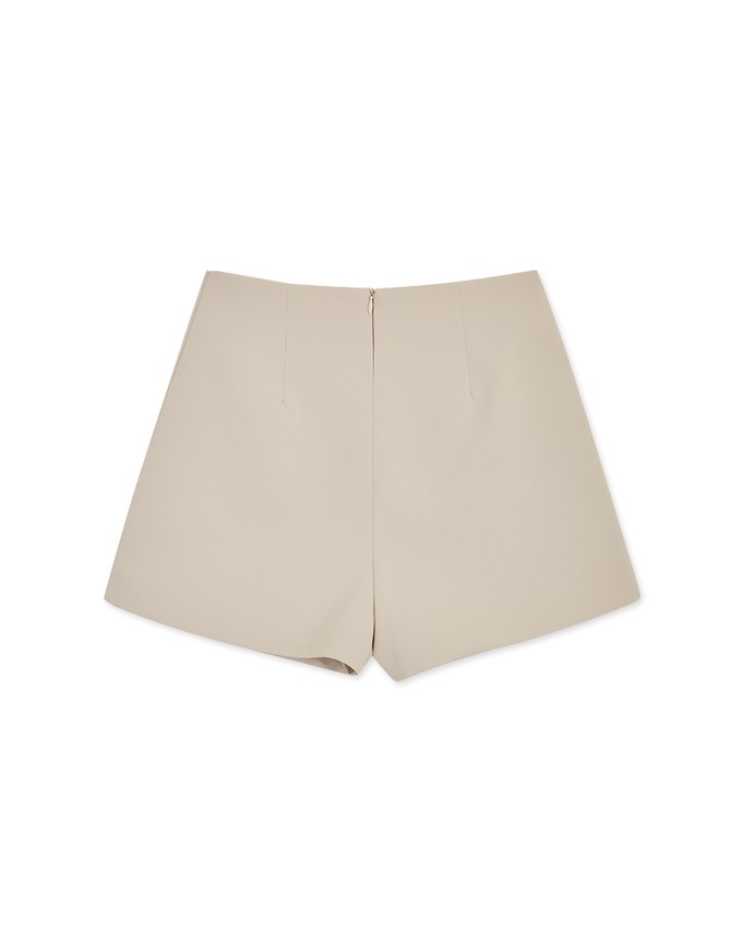 Front Buttoned Suit Skort