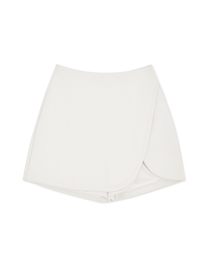 K-Pop Slimming Slit Petal Design Skorts