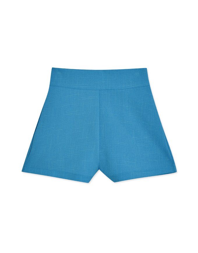 Plain Color High Waisted Shorts