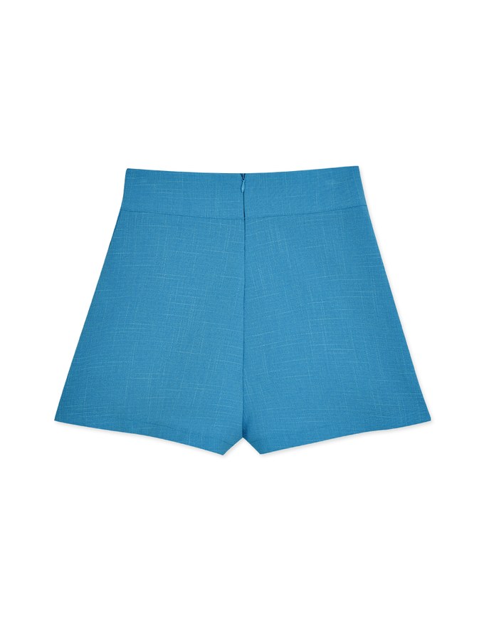 Plain Color High Waisted Shorts