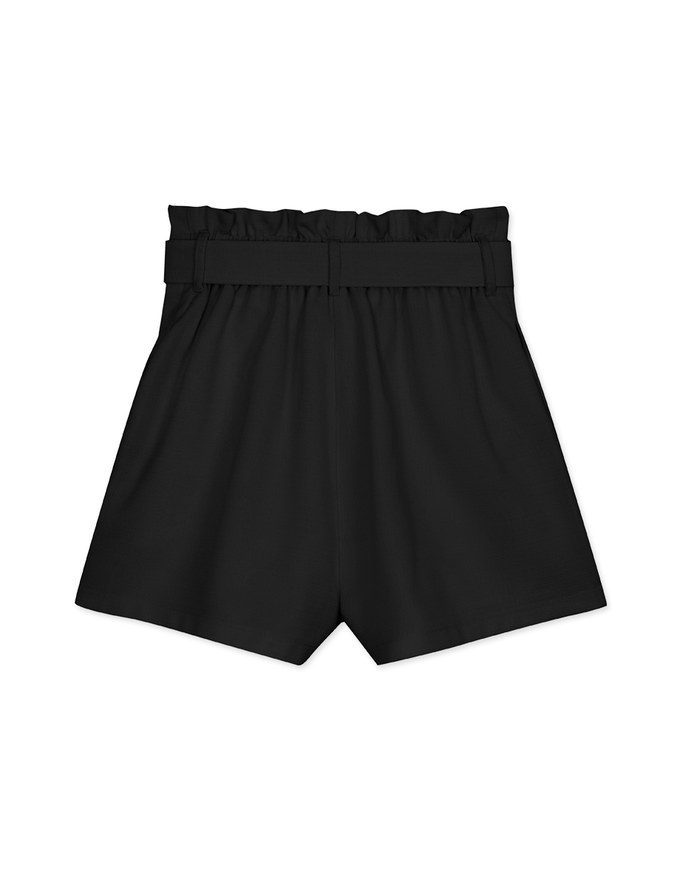 Paperbag Belted Wide Shorts