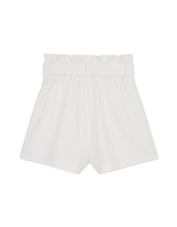 Paperbag Belted Wide Shorts