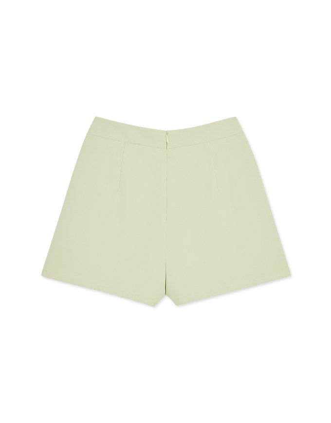 Edgy Chic Side Buttoned Skort