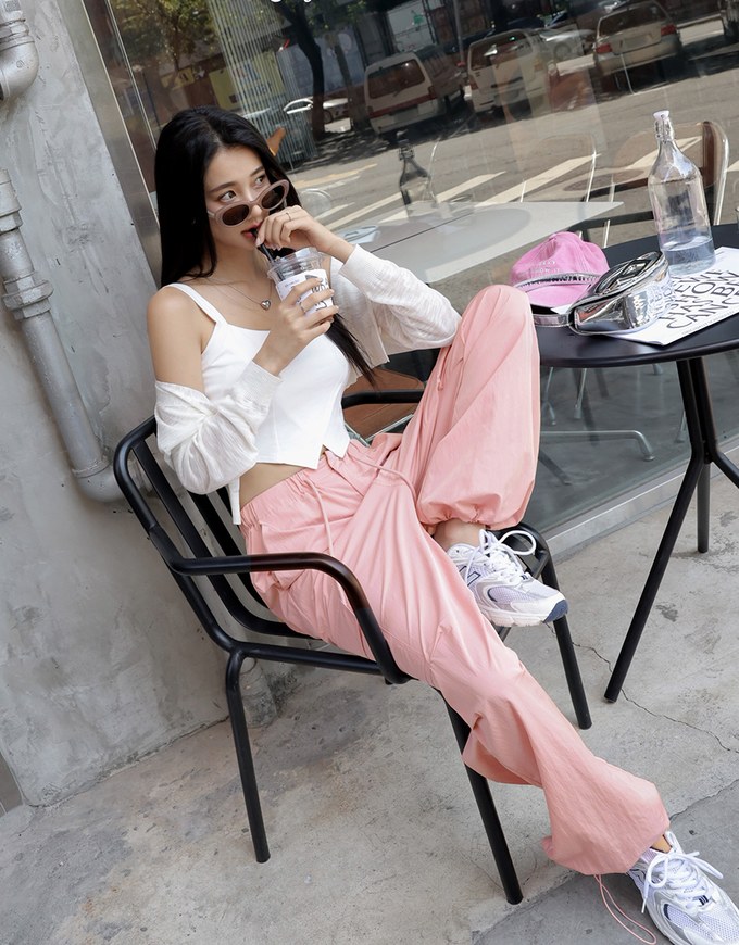 Large Pocket Drawstring Cargo Pants