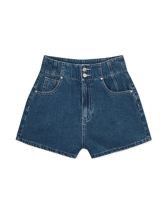 【Den!m LITE】Perfect Waistline Denim SHORTS Lightweigth Fabric Extra High Waisted Slimming Jeans Skirt DNA