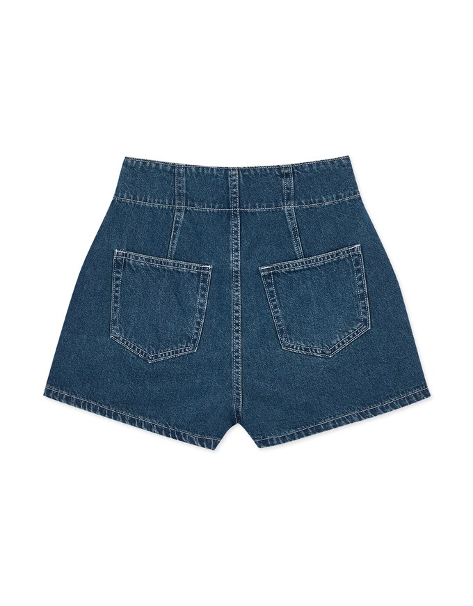 【Den!m LITE】Perfect Waistline Denim SHORTS Lightweigth Fabric Extra High Waisted Slimming Jeans Skirt DNA