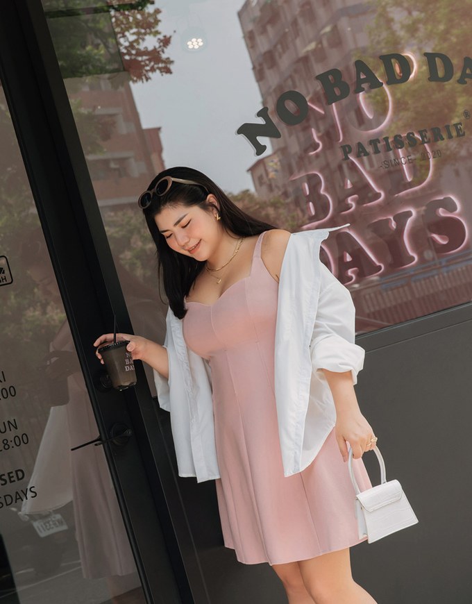 High Natural Waistline Mini Dress