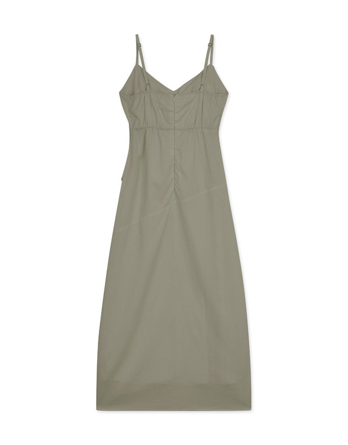 Slit Slim Maxi Long Dress (With Padding)