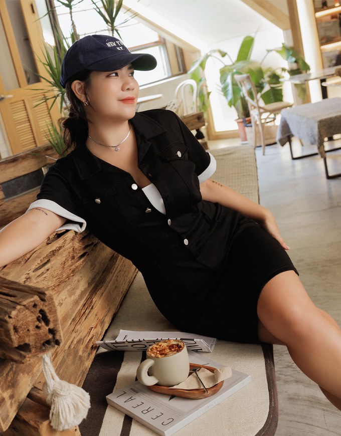 Workwear Lapel Mini Dress