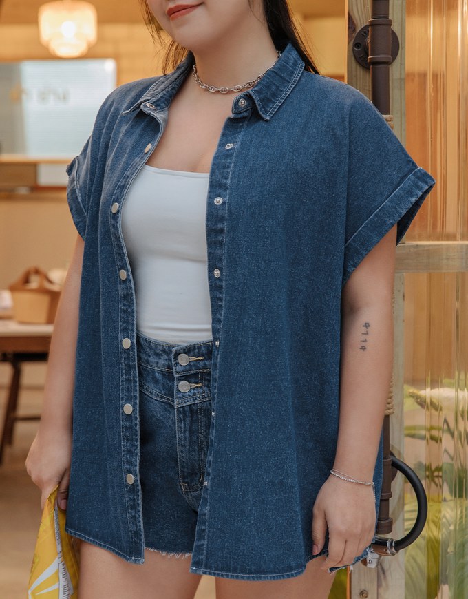 Denim Jeans Oversized Blazer Jacket