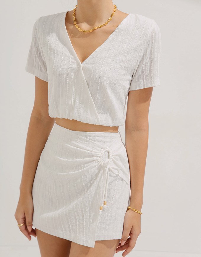 Embroidered Lace Vacation Setwear