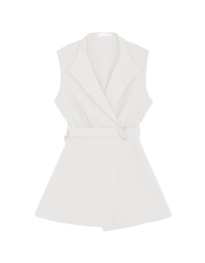Edgy Smart Lapel Playsuit (With Belt)