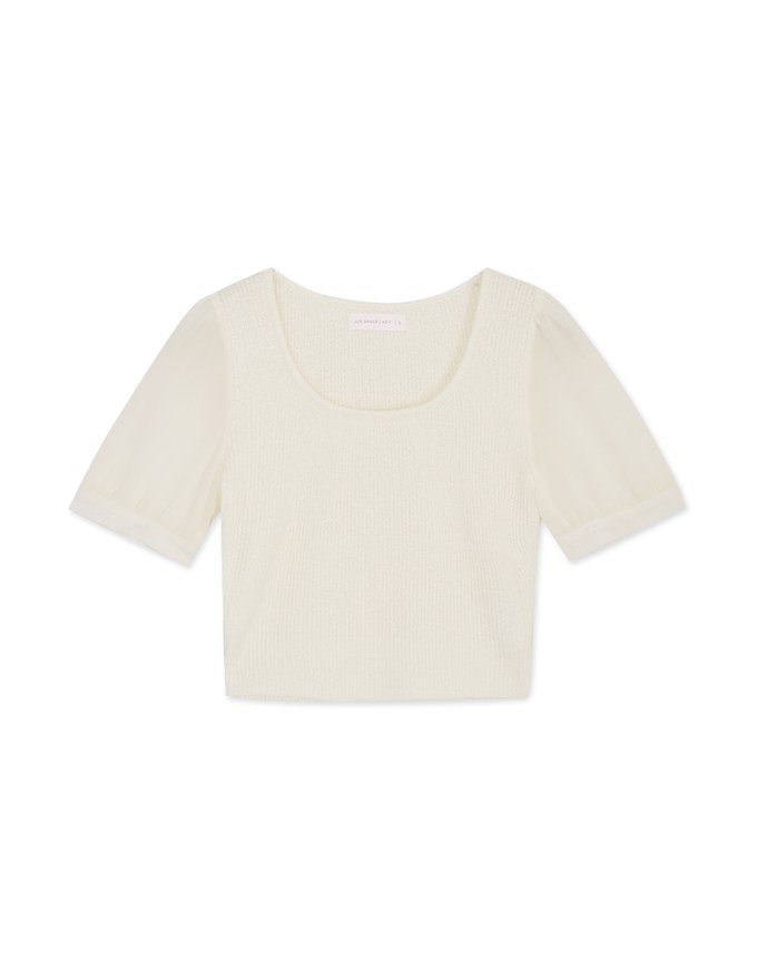 Splice Knit Crop Top