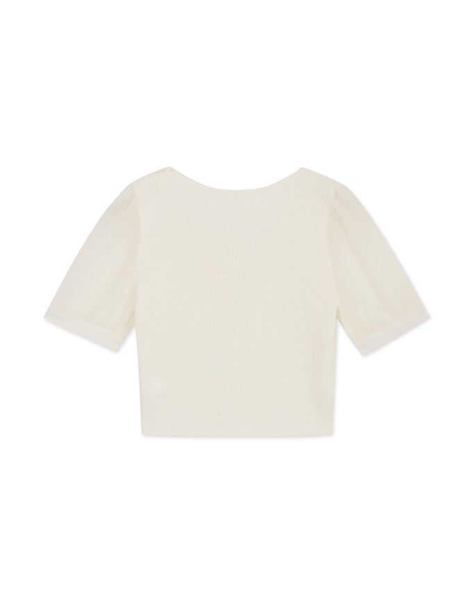 Splice Knit Crop Top