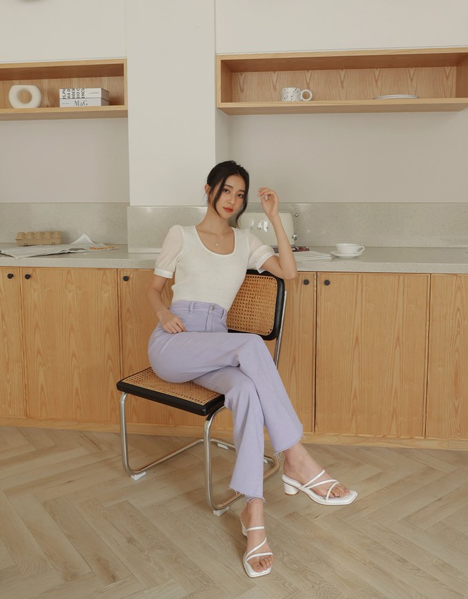 Splice Knit Crop Top