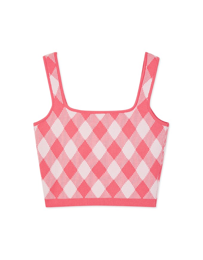Summer Checkered Tank Top