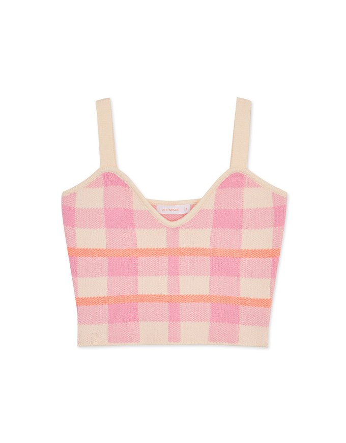 Check Knit Vest
