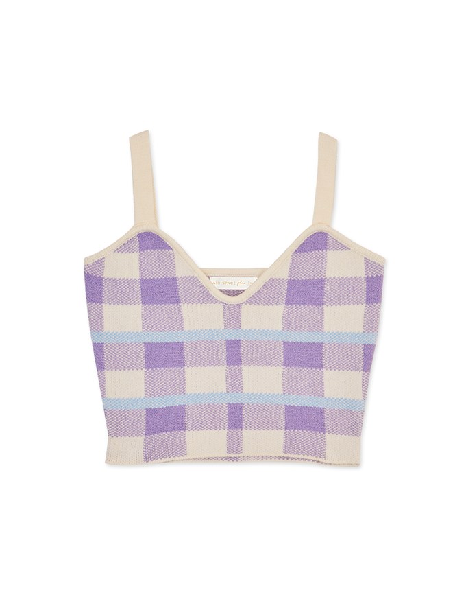 Check Knit Vest
