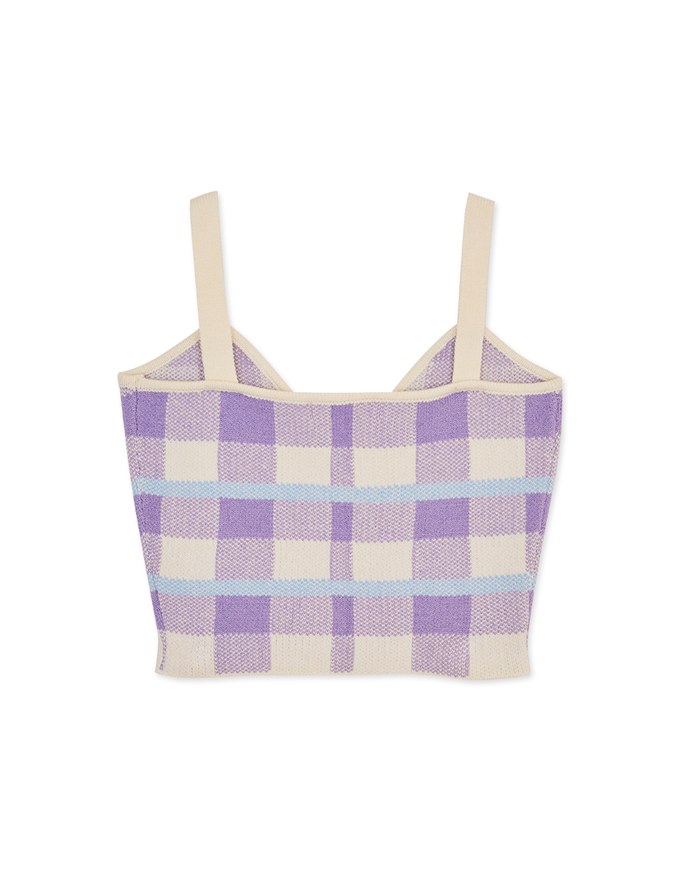 Check Knit Vest