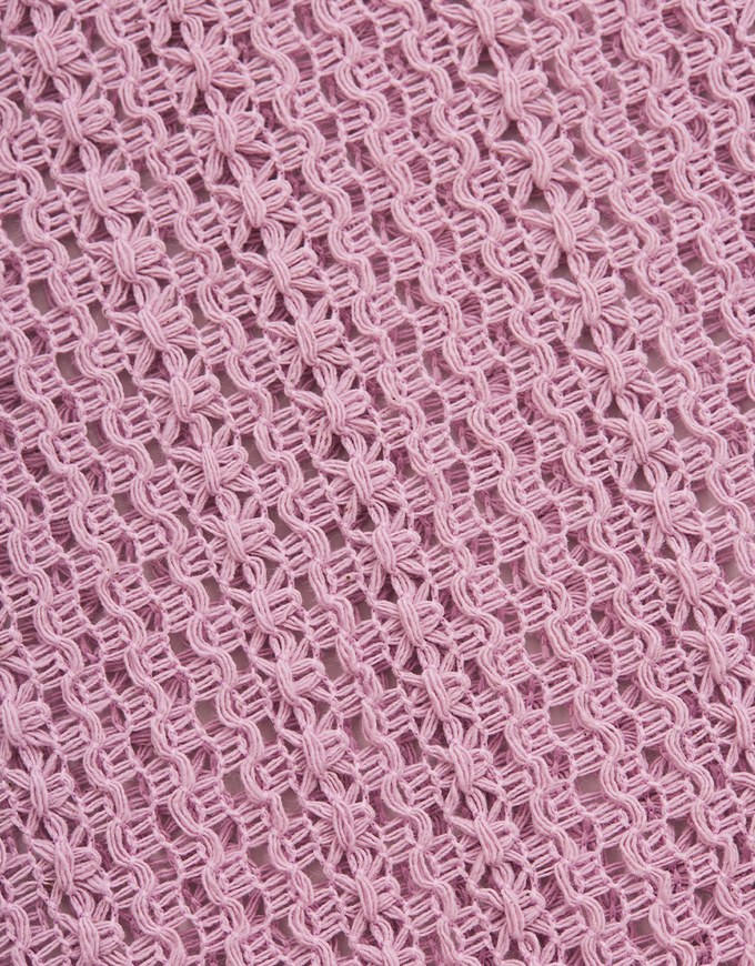 Hole Knit Hooded Top