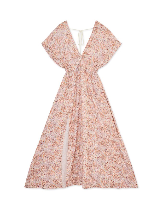 Paisley Slit Long Dress