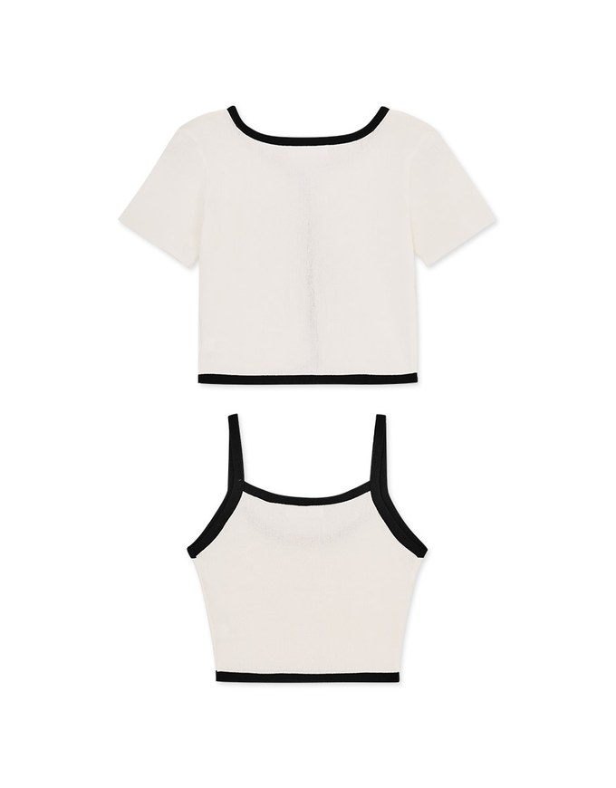 Two-Piece Knit Top