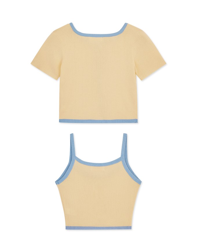 Two-Piece Knit Top