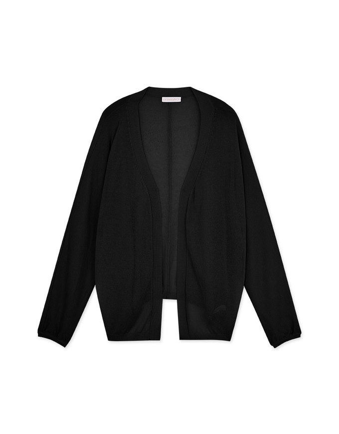 Sheer Knit Long Sleeve Cardigan