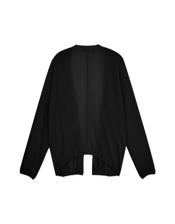 Sheer Knit Long Sleeve Cardigan
