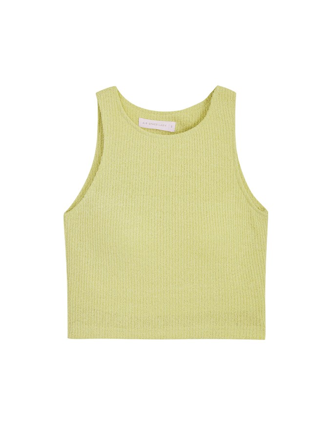 Knit Crop Tank Top (With Padding)