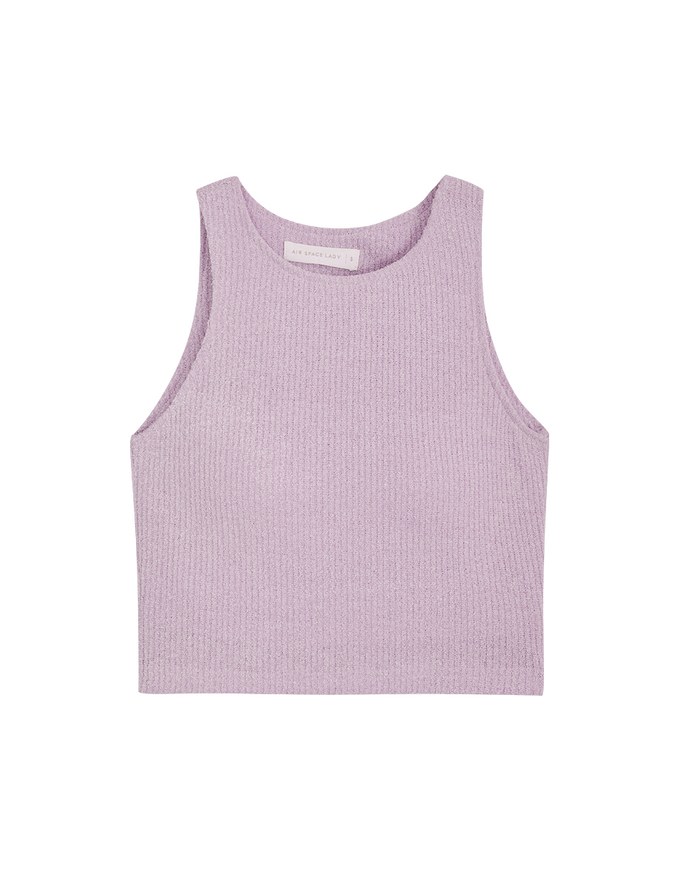 Knit Crop Tank Top (With Padding)