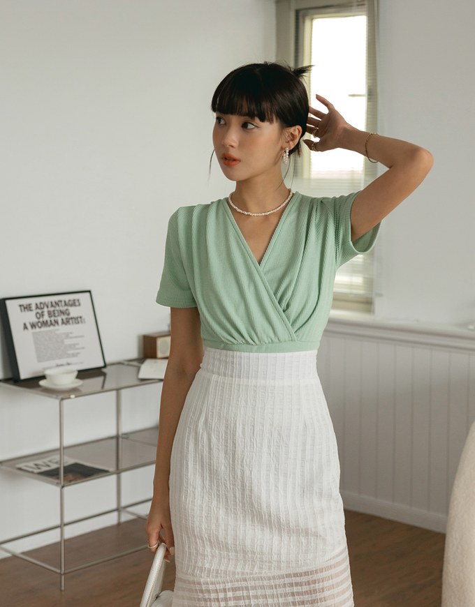 Overlap Knit Top