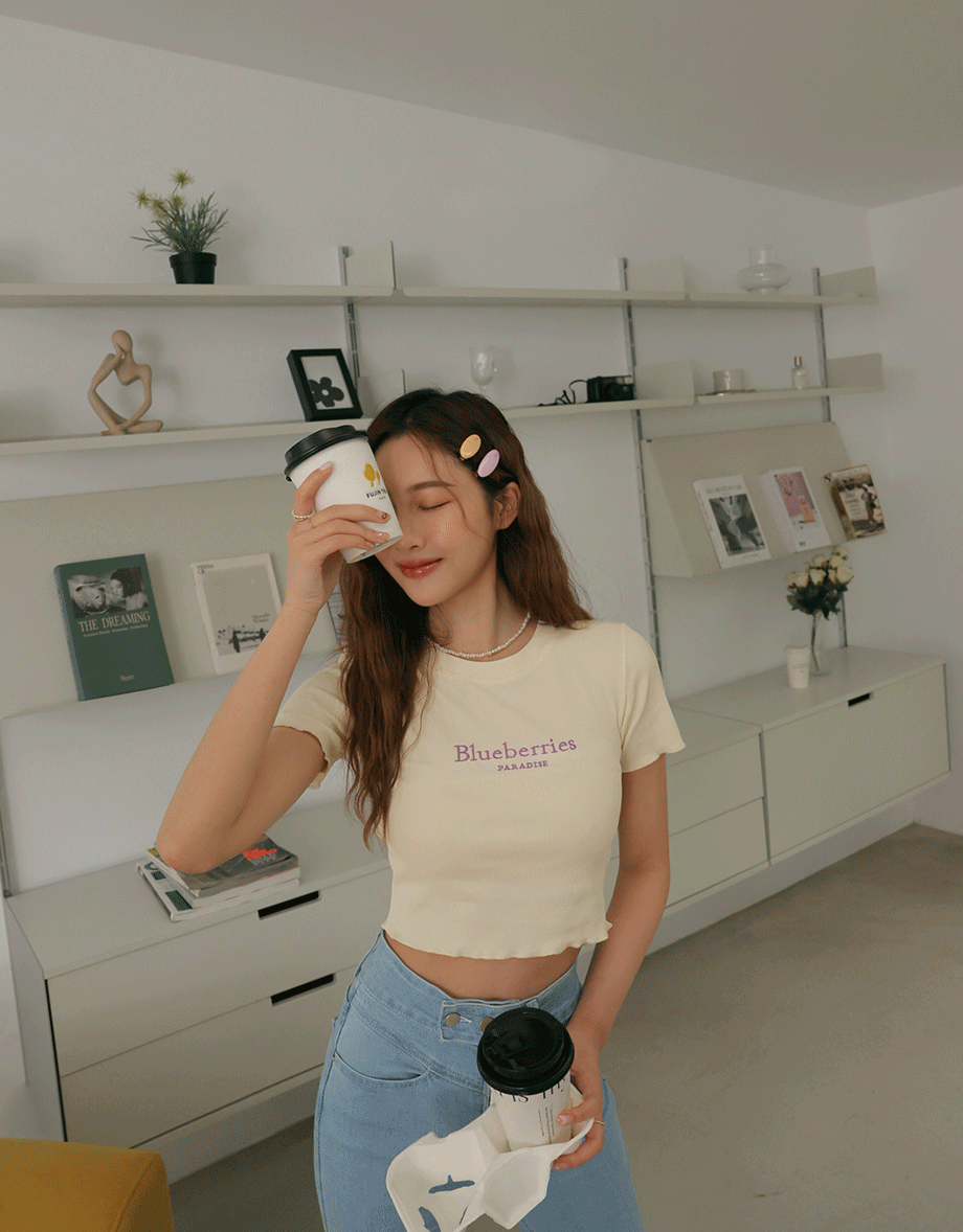 Lettuce Hem Alphabet Crop Top