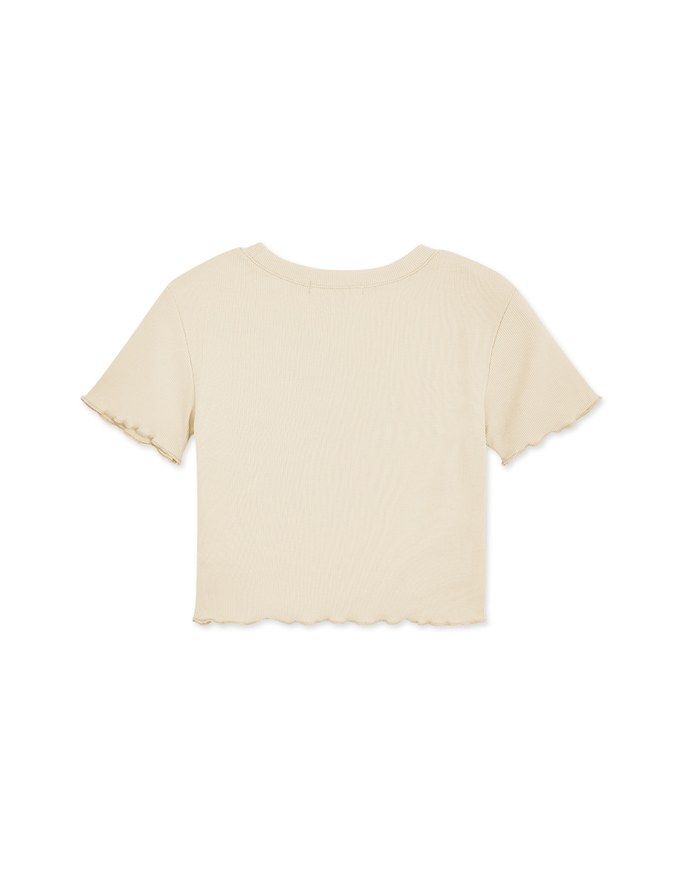 Lettuce Hem Alphabet Crop Top