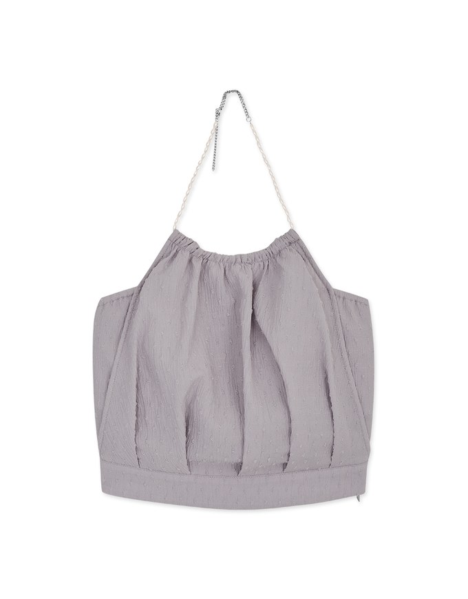 Pearl Chain Halter Bra Padded Top (With Padding)