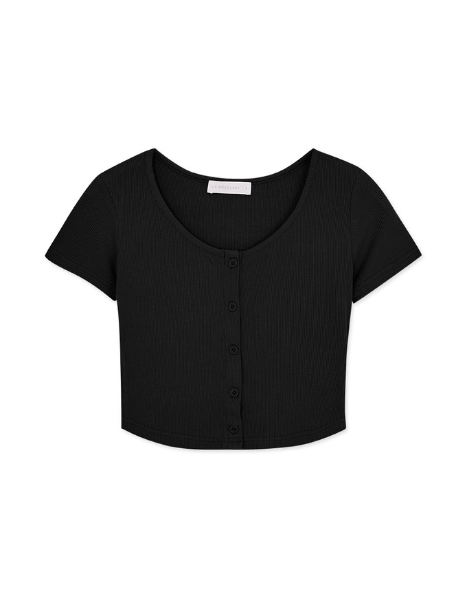 Button Up Knit Top