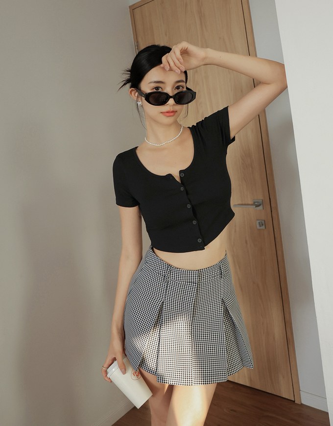 Button Up Knit Top