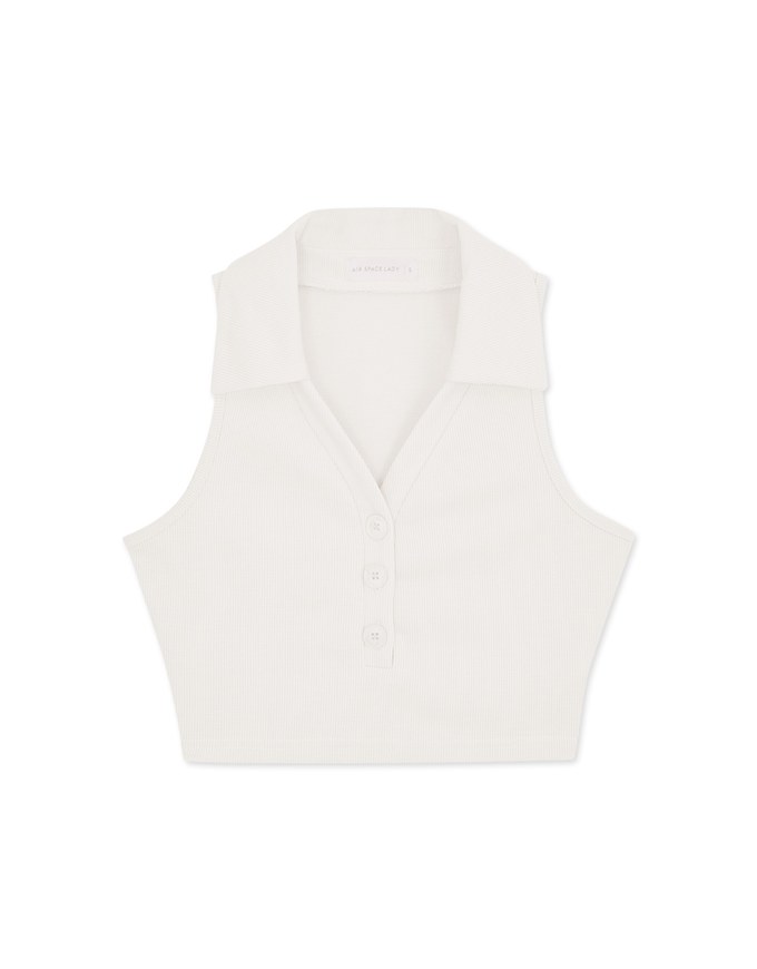 Smart Casual Lapel Tank Top