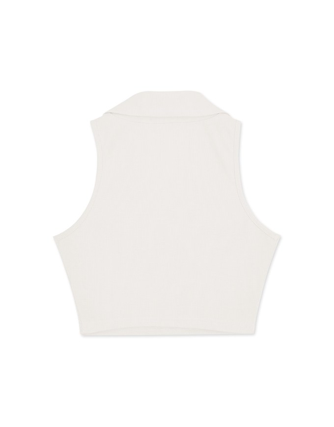 Smart Casual Lapel Tank Top
