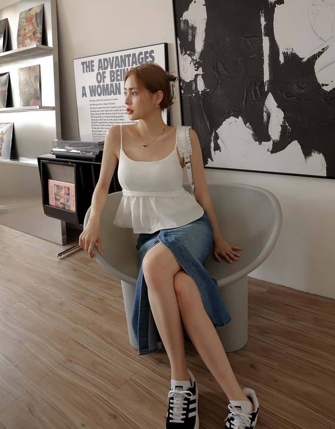 Splice Cami Top (With Shoulder)