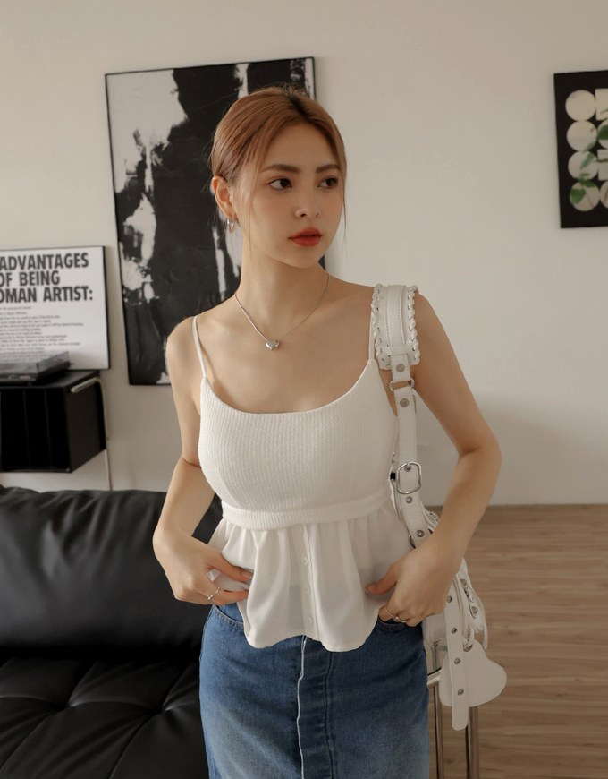 Splice Cami Top (With Shoulder)