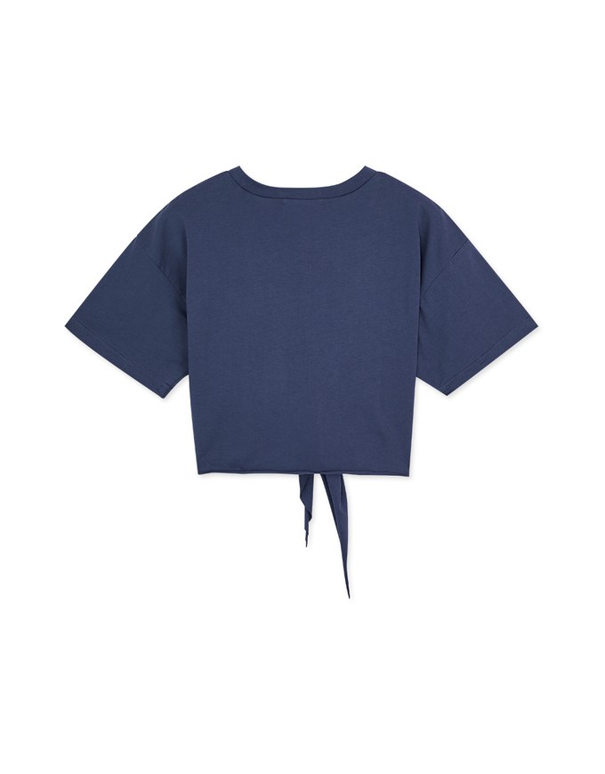 SUMMER VIBE Tied Short Sleeve T-Shirt