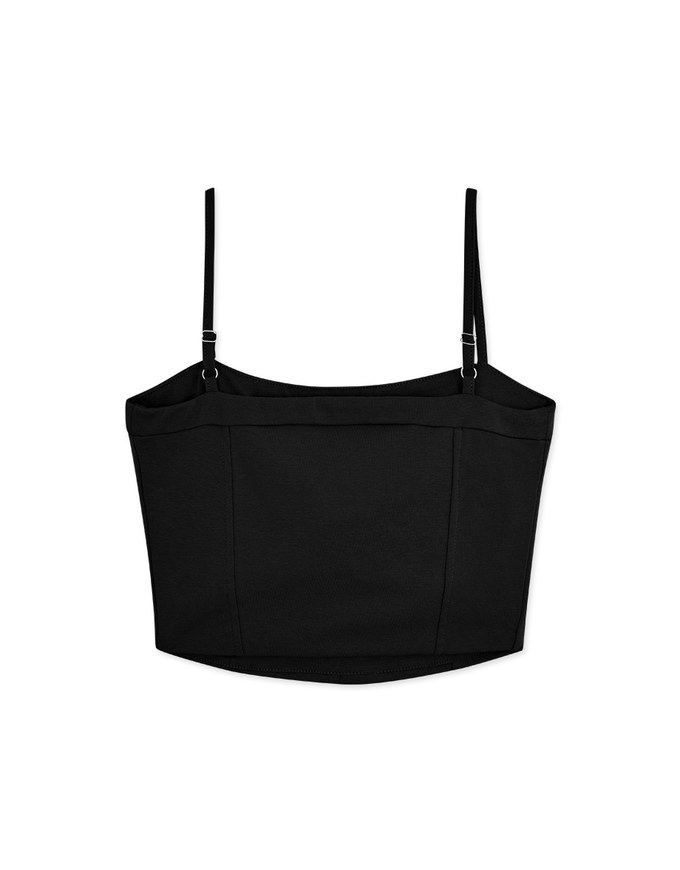 Thin Strap Dimensional Line Camisole (with padding)