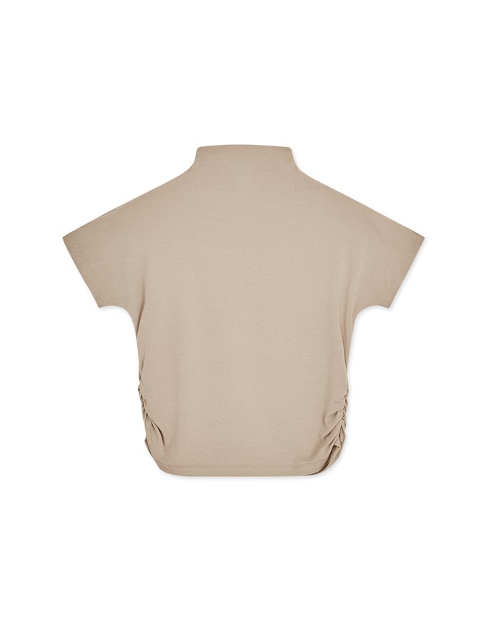 Turtleneck Side Scrunch Top
