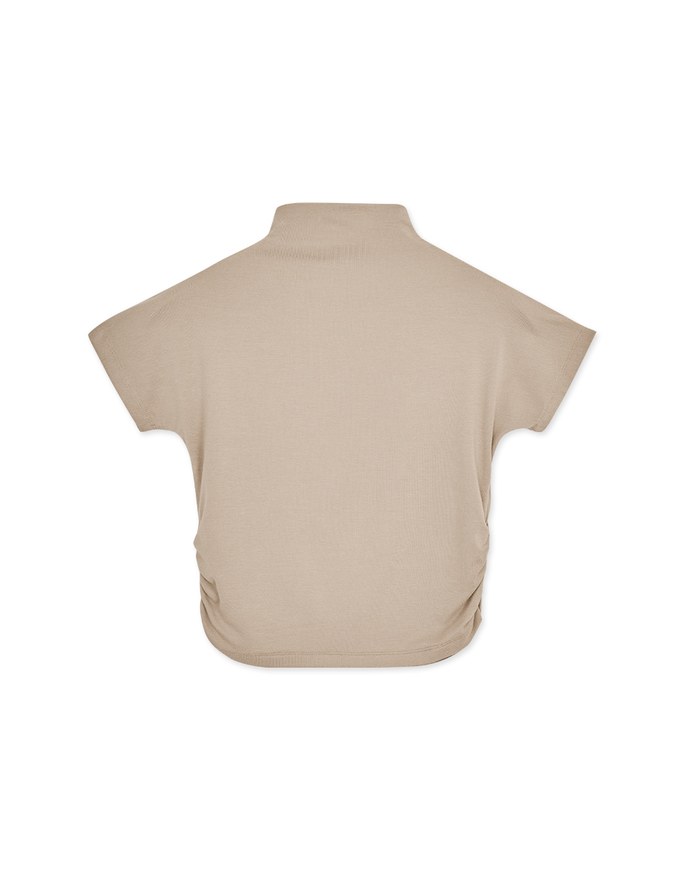 Turtleneck Side Scrunch Top