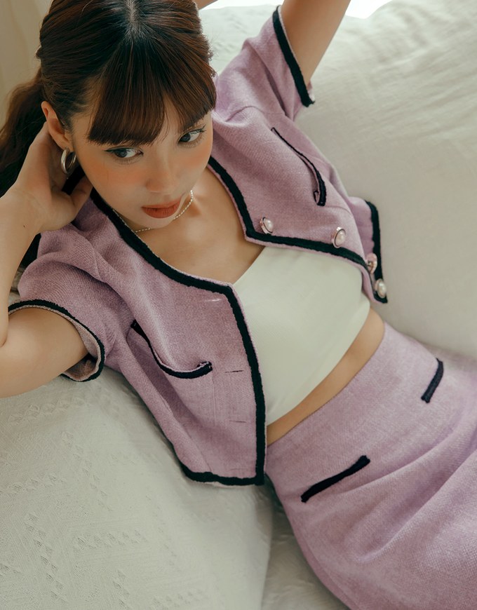 Tweed High Waisted Skirt