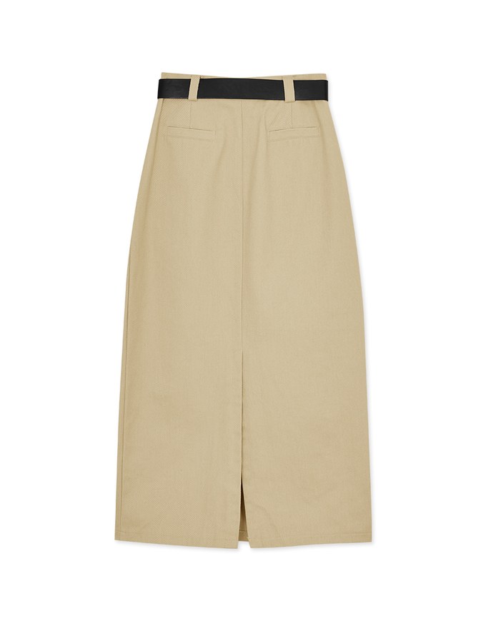Straight Denim Jeans Maxi Skirt