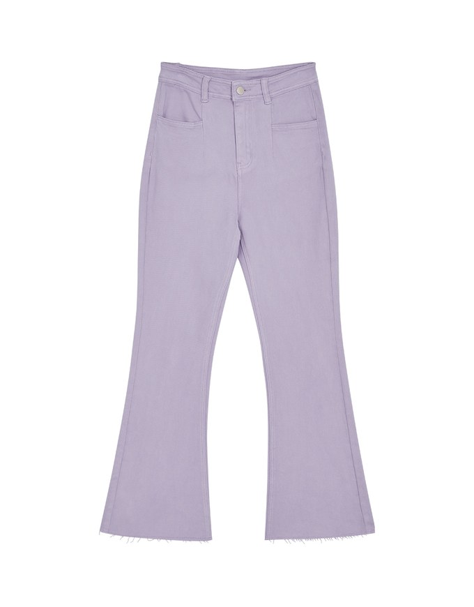 Washed Flare Denim Jeans Pants