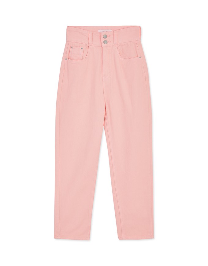 Wide Waist Denim Jeans Cropped Pants