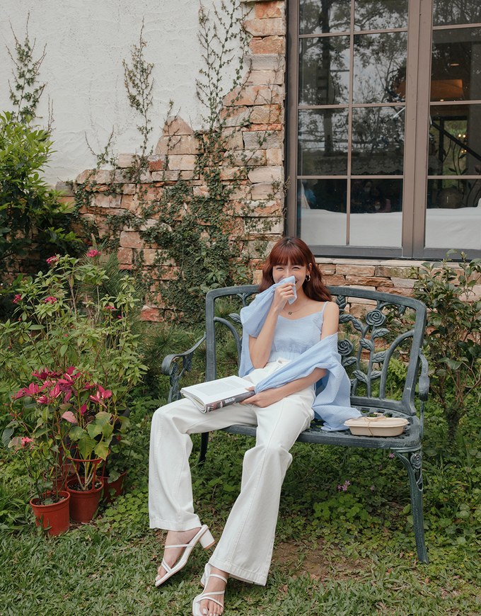 High Waisted Flare Denim Jeans Pants